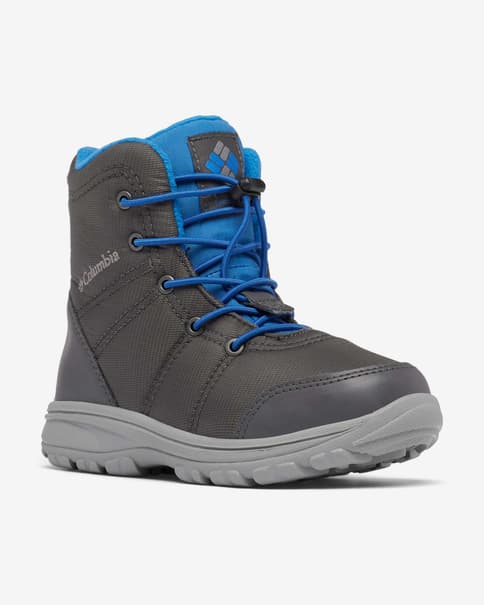 Scarponi Columbia Youth Fairbanks Omni-Heat grigio blu bambini