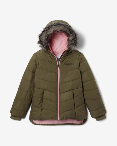 Giacca con cappuccio Columbia Katelyn Crest II verde bambini