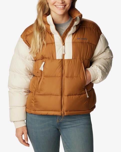Chaqueta Columbia Pike Lake II Cropped marrón anaranjado mujer