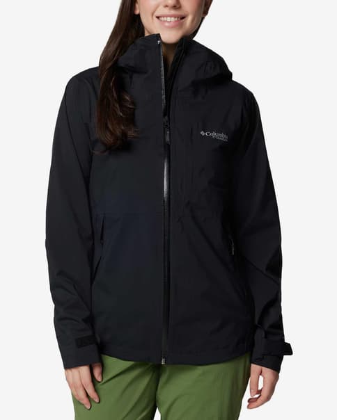 Chaqueta con capucha Columbia Ampli-Dry II Shell negro mujer