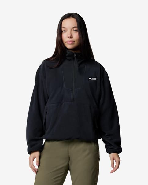 Forro polar Columbia Sequoia Grove Half Zip Fleece negro asfalto mujer