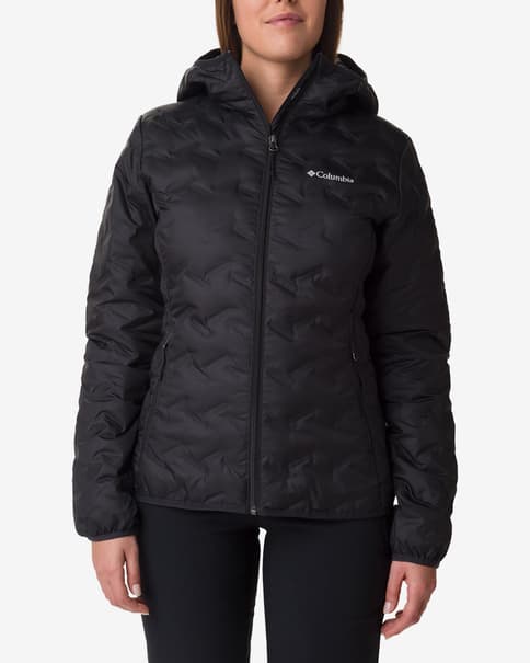 Chaqueta con capucha Columbia Delta Ridge II Down negro mujer