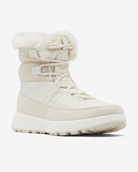Botas Columbia Slopeside Peak Luxe blanco beige mujer
