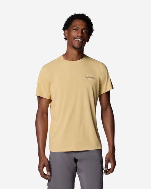 Camiseta Columbia Zero Rules Light manga corta amarillo