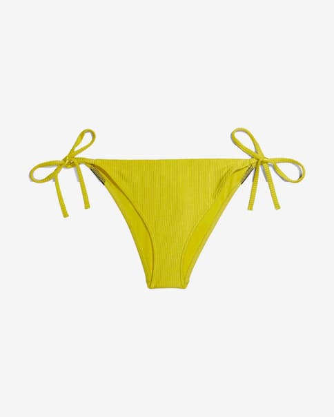 Braga bikini Calvin Klein String Side Tie Intense Power amarillo negro mujer