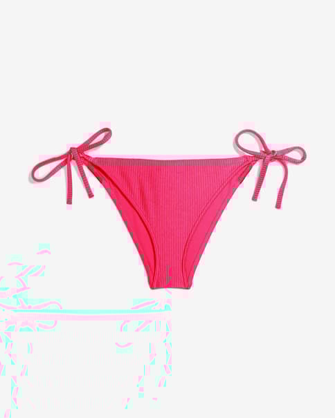 Braga bikini Calvin Klein String Side Tie Intense Power rosa negro mujer
