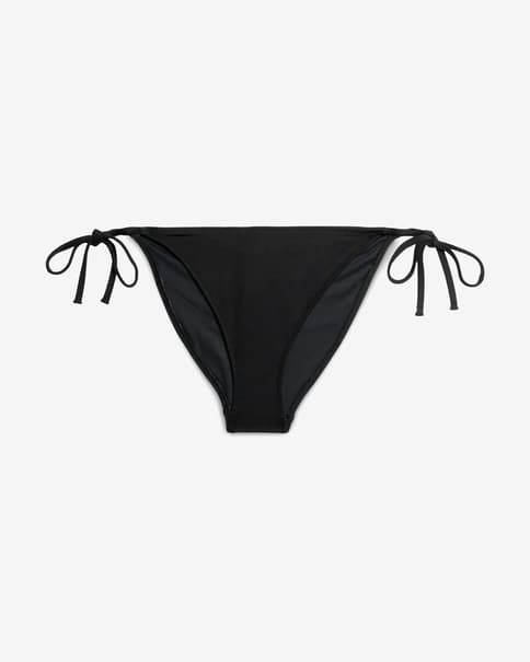 Braga bikini Calvin Klein String Side Tie CK Monogram negro azul cielo mujer