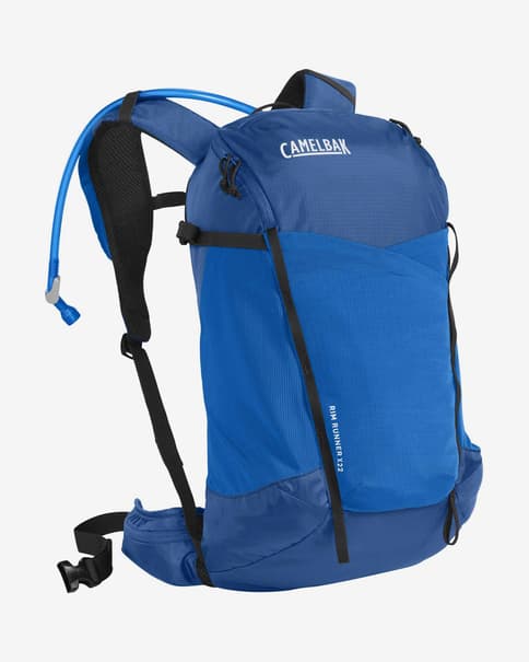 Camelbak Rim Runner X22 L Trinkrucksack + Crux 2 L blau