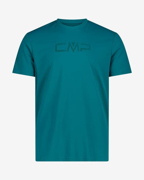 Camiseta CMP Logo Round Neck manga corta azul verdáceo