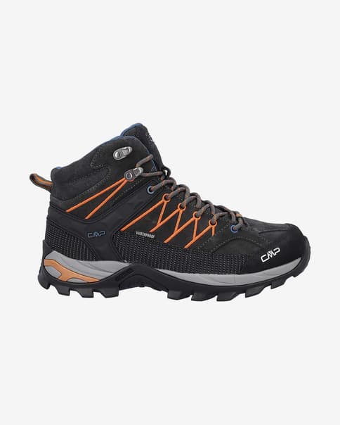 Botas CMP Rigel Mid Waterproof gris antracita naranja