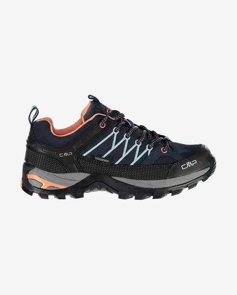 Chaussures CMP Rigel Low Waterproof bleu jade pêche femme