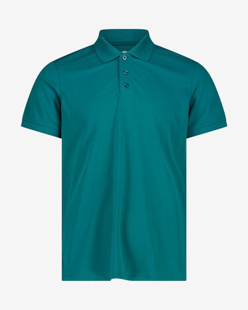 Polo CMP Piquet manches courtes vert bleuâtre
