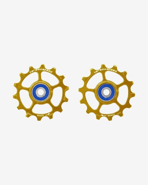 Roldanas CeramicSpeed PW Aluminio Shimano XT/XTR 12V oro