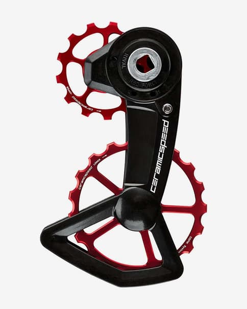 Cazoletas de pedalier CeramicSpeed OSPW X para SRAM AXS XPLR rojo