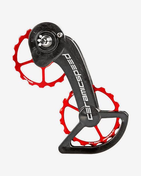 Zamiennik skrzyni biegów OSPW CeramicSpeed do SRAM eTap Coated Road w kolorze czerwonym