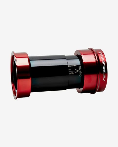 Pedalier CeramicSpeed PF30A para SRAM DUB Road rojo