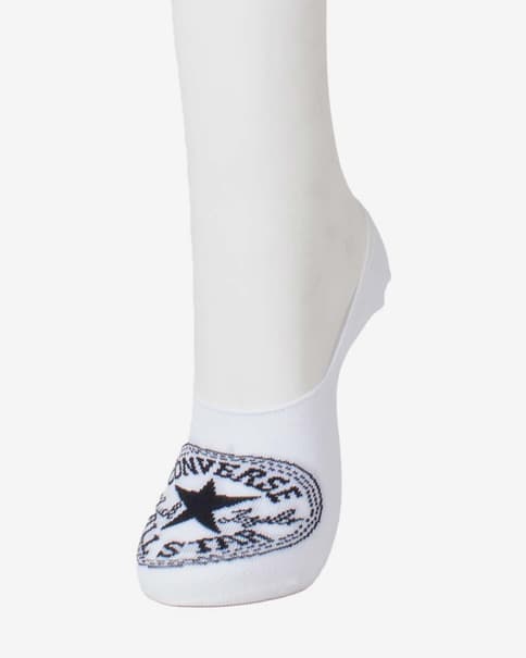 Calcetines Converse Small Logo blanco (2 pares)