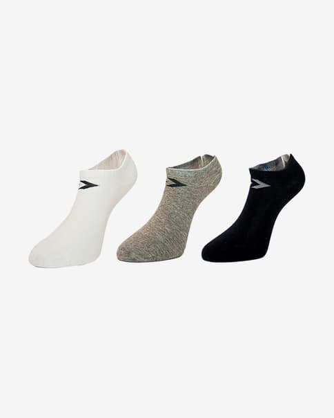 Calcetines Converse Classic Minimal Logo negro gris blanco (3 pares)