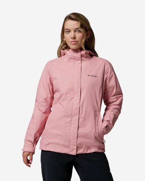 Chaqueta con capucha Columbia Arcadia II rosa claro mujer