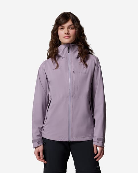 Chaqueta con capucha Columbia Ampli-Dry II Shell violeta claro mujer