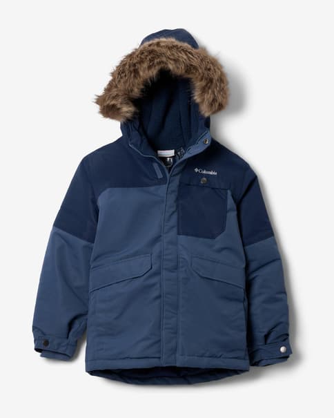 Chaqueta con capucha Columbia Nordic Strider II azul medianoche niño