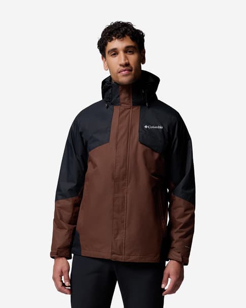 Chaqueta con capucha Columbia Bugaboo III Fleece Interchange marrón negro