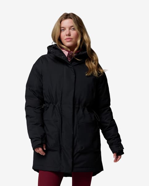 Chaqueta con capucha Columbia Harmony Falls Parka negro mujer