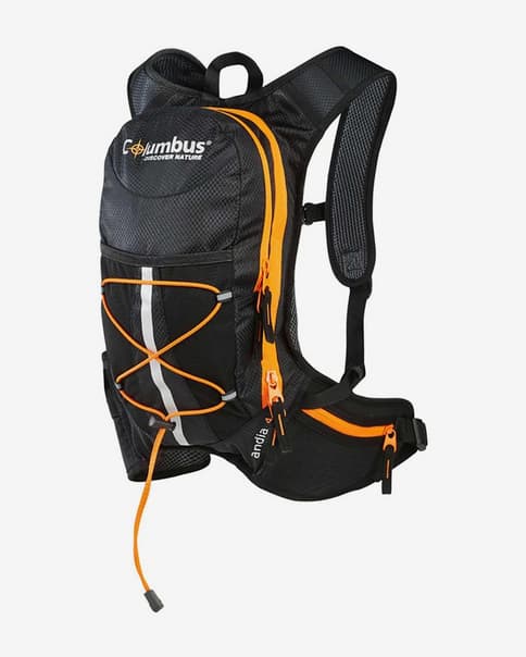 Mochila de hidratação Columbus Outdoor Andia 4 l preto laranja