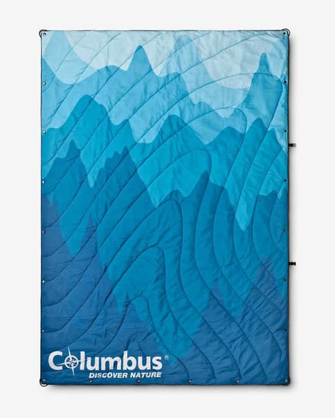 Manta Columbus Outdoor Waves azul