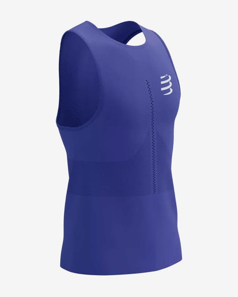 Camiseta Compressport Pro Racing sin mangas azul índigo