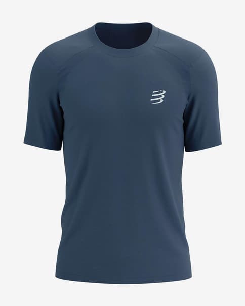 Compressport Performance cykeltrøje kortærmet blå indigo