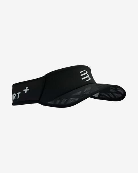 Visera Compressport Spiderweb Ultralight negro grisáceo