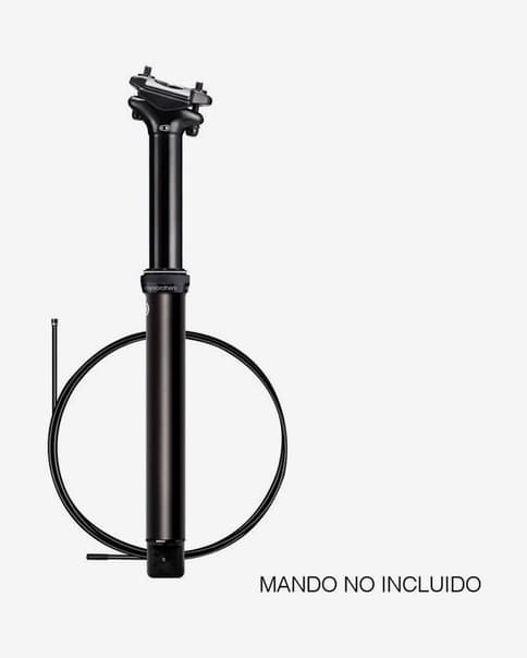 Espigão de selim telescópico Crankbrothers Highline XC/Gravel 27.2 mm cablagem interna preto