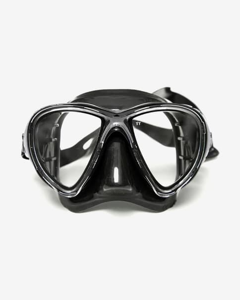 Máscara de buceo Cressi Evo Big Eyes negro con lentes transparentes