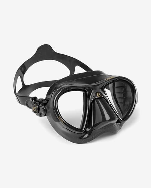 Máscara de buceo Cressi Nano negro con lentes transparentes