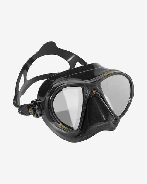 Máscara de buceo Cressi Nano negro con lentes espejadas gris