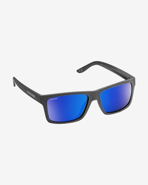 Gafas Cressi Bahia negro con lentes polarizadas lila