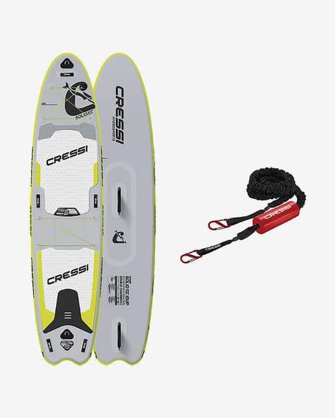 Set tabla Paddle Surf hinchable Cressi Isup Solid 12'2" gris