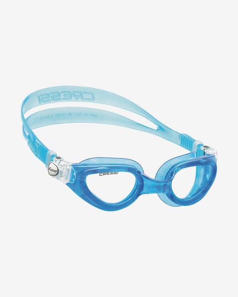 Gafas de natación Cressi Right azul claro con lentes transparentes