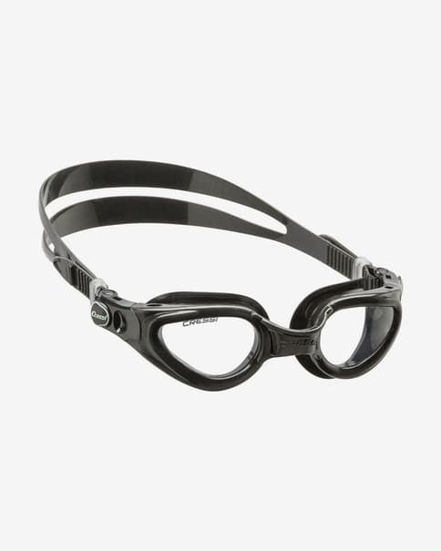 Gafas de natación Cressi Right negro con lentes transparentes