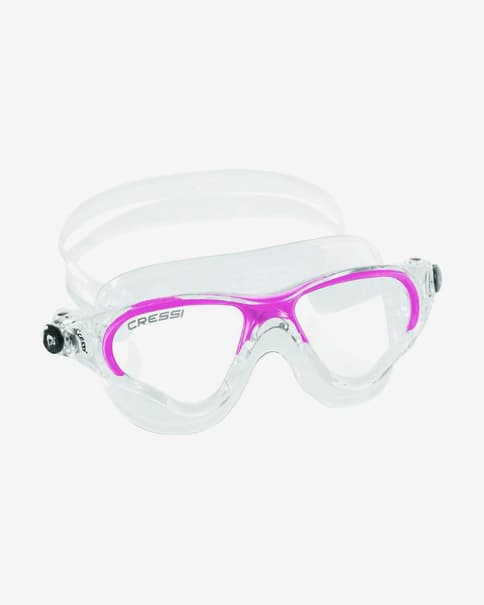 Gafas de natación Cressi Cobra blanco rosa con lentes transparentes