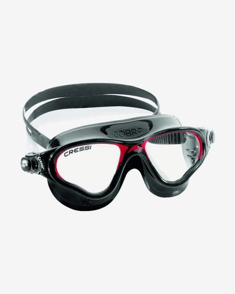Gafas de natación Cressi Cobra negro con lentes transparentes