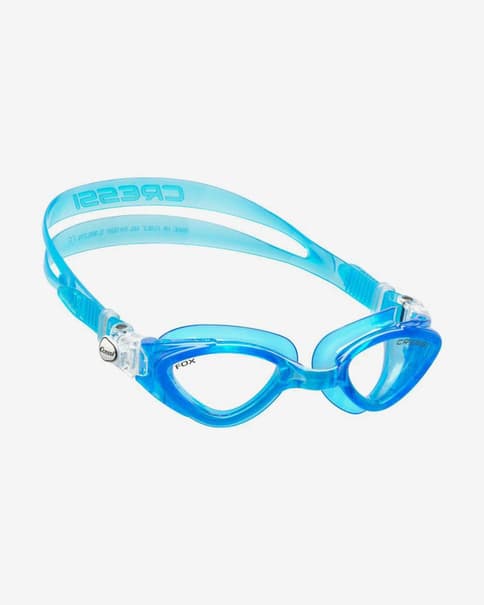 Gafas de natación Cressi Fox azul con lentes transparentes