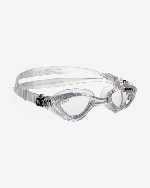 Gafas de natación Cressi King Crab blanco con lentes transparentes