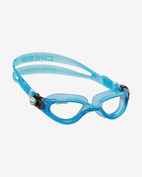Gafas de natación Cressi Flash azul claro con lentes transparentes 