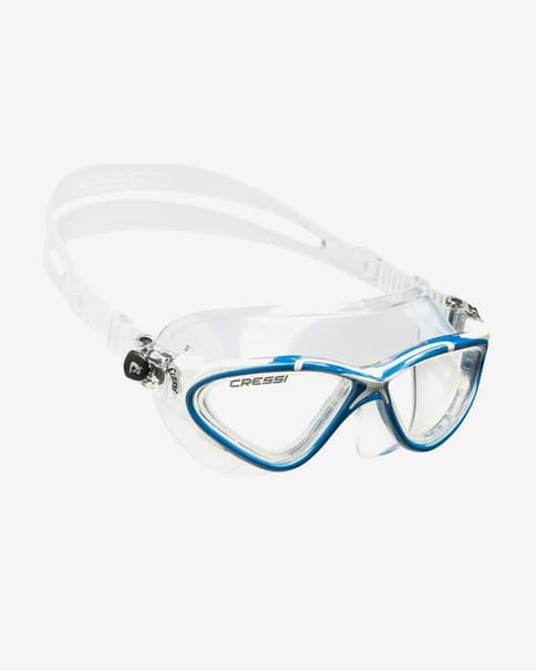 Gafas de natación Cressi Planet blanco azul con lentes transparentes  