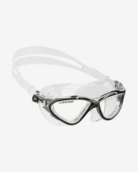 Gafas de natación Cressi Planet blanco negro con lentes transparentes