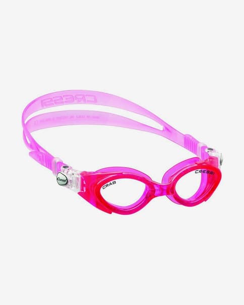 Gafas de natación Cressi Crab rosa con lentes transparentes