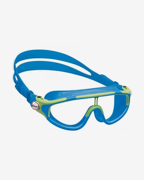 Gafas de natación Cressi Baloo azul verde con lentes transparentes infantil