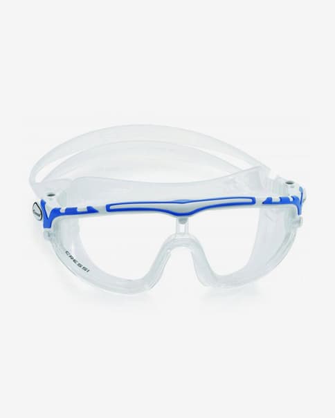 Gafas de natación Cressi Skylight blanco azul con lentes transparentes 